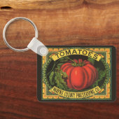  fruitkratelkunst, Wayne Co Tomaten Sleutelhanger (Achterkant)