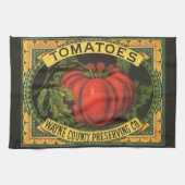  fruitkratelkunst, Wayne Co Tomaten Theedoek (Horizontaal)