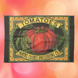  fruitkratelkunst, Wayne Co Tomaten Theedoek