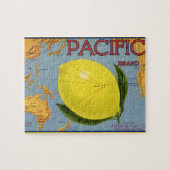  fruitkratenlabel Art Pacific Lemon Citrus Legpuzzel (Horizontaal)