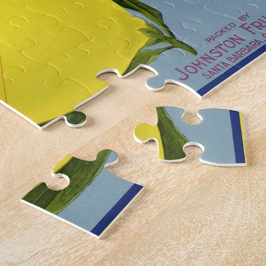  fruitkratenlabel Art Pacific Lemon Citrus Legpuzzel (Zijkant)