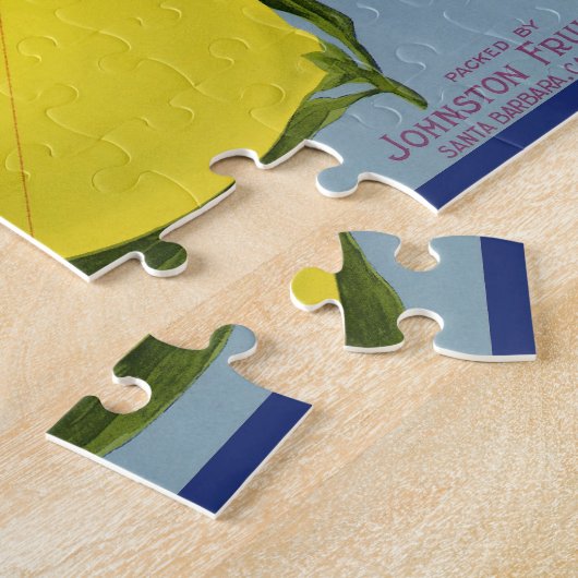 fruitkratenlabel Art Pacific Lemon Citrus Legpuzzel (Zijkant)