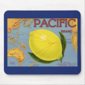  fruitkratenlabel Art Pacific Lemon Citrus Muismat (Voorkant)