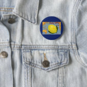 fruitkratenlabel Art Pacific Lemon Citrus Ronde Button 5,7 Cm (In situ)