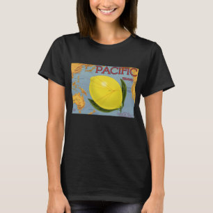  fruitkratenlabel Art Pacific Lemon Citrus T-shirt