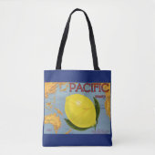  fruitkratenlabel Art Pacific Lemon Citrus Tote Bag