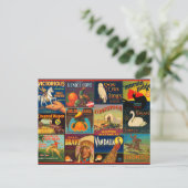  fruitkratenlabels briefkaart (Staand voorkant)