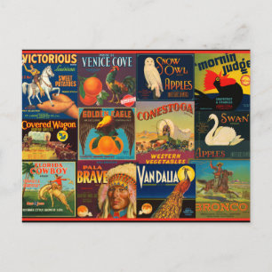  fruitkratenlabels briefkaart