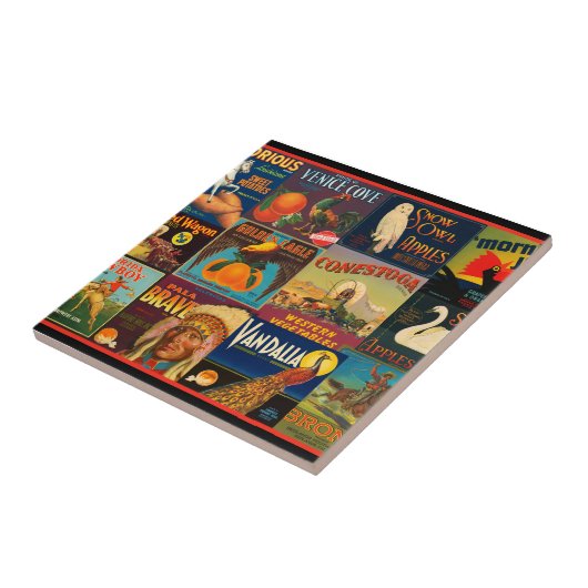 fruitkratenlabels tegeltje (Zijkant)