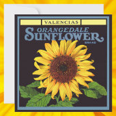  fruitkrattenlabel Art Orangedale Sunflower
