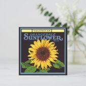  fruitkrattenlabel Art Orangedale Sunflower (Staand voorkant)
