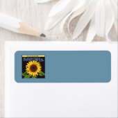 fruitkrattenlabel Art Orangedale Sunflower Etiket (Insitu)