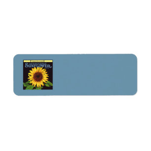 fruitkrattenlabel Art Orangedale Sunflower Etiket