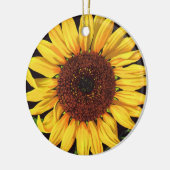 fruitkrattenlabel Art Orangedale Sunflower Keramisch Ornament (Links)