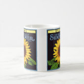 fruitkrattenlabel Art Orangedale Sunflower Koffiemok (Center)