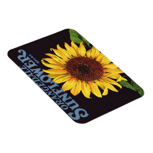  fruitkrattenlabel Art Orangedale Sunflower Magneet (Rechterzijde)