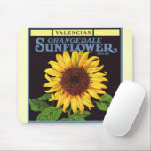  fruitkrattenlabel Art Orangedale Sunflower Muismat (Met muis)