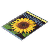  fruitkrattenlabel Art Orangedale Sunflower Notitieboek (Linkerzijde)