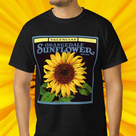 fruitkrattenlabel Art Orangedale Sunflower T-shirt