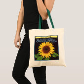 fruitkrattenlabel Art Orangedale Sunflower Tote Bag (Voorkant (product))