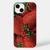  fruitkrattenlabel Art Patriot-aardbeien Case-Mate iPhone Case (Achterkant)