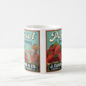  fruitkrattenlabel Art Patriot-aardbeien Koffiemok (Center)