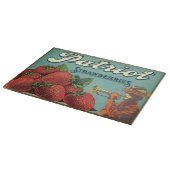  fruitkrattenlabel Art Patriot-aardbeien Snijplank (Hoek)