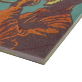  fruitkrattenlabel Art Patriot-aardbeien Snijplank (Hoek)