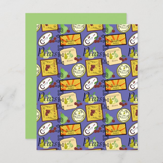  fruitlabels — Papierblad (Voorkant / Achterkant)