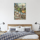 Fruitland, Idaho - Grote lettertjes Canvas Afdruk (Insitu (Slaapkamer))