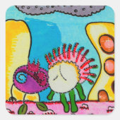 Fruitland Vierkante Sticker (Voorkant)