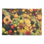 Fruitliefhebbers verrukken kleurrijke fruitschotel kussensloop (Achterkant)