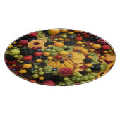 Fruitliefhebbers verrukken kleurrijke fruitschotel snijplank (Hoek)