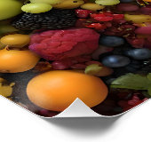 Fruitliefhebbers verrukken kleurrijke schotel, perfect poster (Hoek)