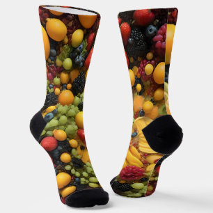 Fruitliefhebbers verrukken kleurrijke schotel, sokken