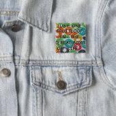 Fruitloop-Button Vierkante Button 5,1 Cm (In situ)