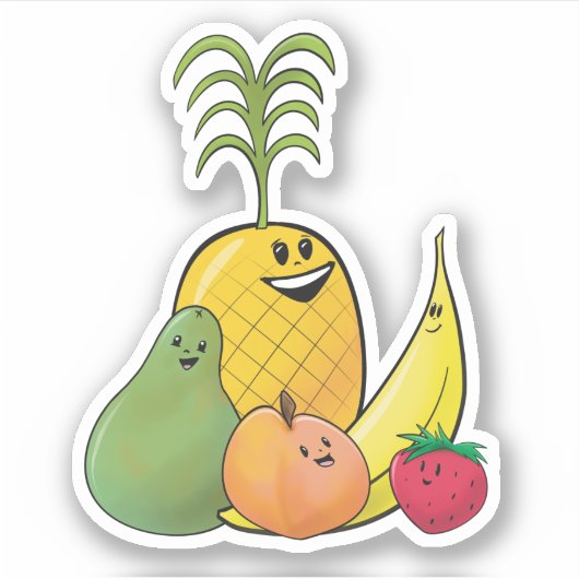 Fruitmaatjes Sticker (Voorkant)