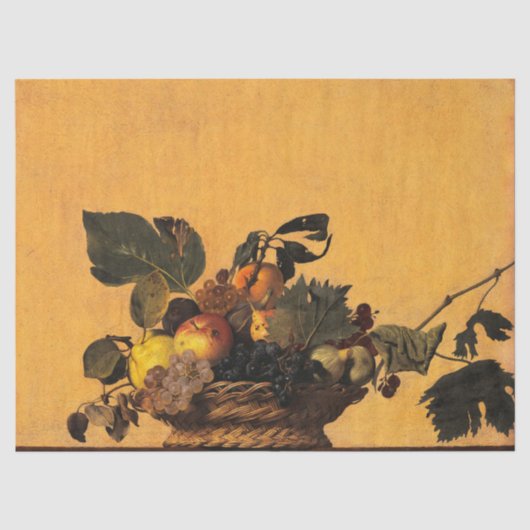 Fruitmand, Canestra di Frutta van Caravaggio Tissuepapier (Voorkant)