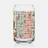 Fruitmand Gingham Plezier Blikvorm Glas (Rechts)