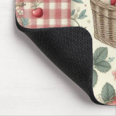 Fruitmand Gingham Plezier Muismat (Hoek)