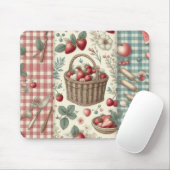 Fruitmand Gingham Plezier Muismat (Met muis)