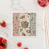Fruitmand Gingham Plezier Servet (Insitu)
