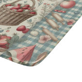 Fruitmand Gingham Plezier Snijplank (Hoek)