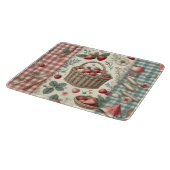 Fruitmand Gingham Plezier Snijplank (Hoek)