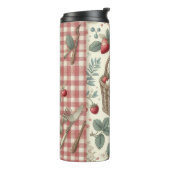 Fruitmand Gingham Plezier Thermosbeker (Gedraaid links)