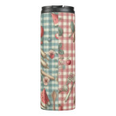 Fruitmand Gingham Plezier Thermosbeker (Achterkant)