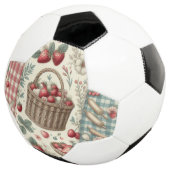 Fruitmand Gingham Plezier Voetbal (Drie kwart)