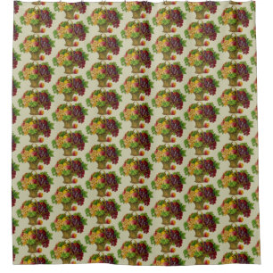 Fruitmand kunst Patroon Douchegordijn