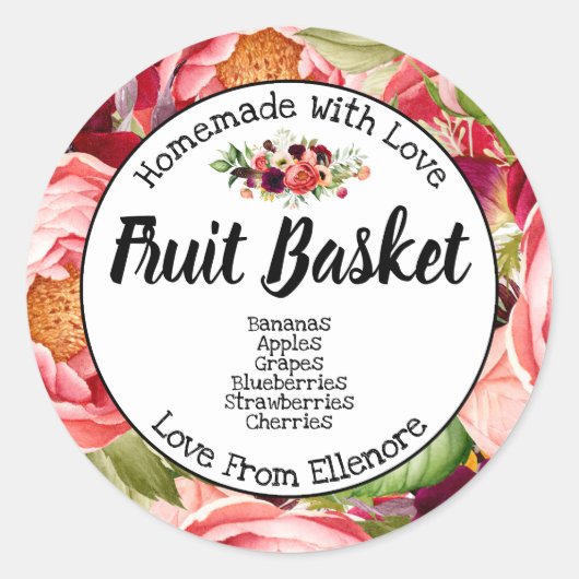 Fruitmand Label (Voorkant)