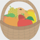 Fruitmand Sticker (Voorkant)